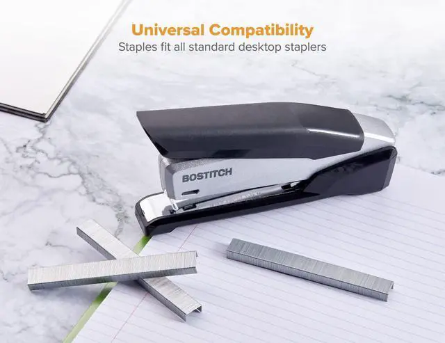 Alt view image 3 of 5 - Bostitch Office Premium Standard Staples, 1/4" Length, High-Carbon Steel, 5000 Per Box, 5-Pack