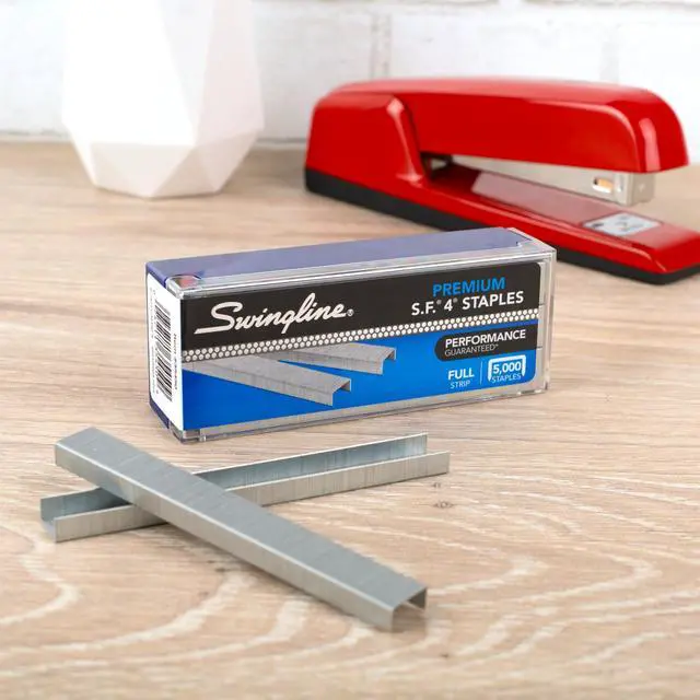 Alt view image 3 of 7 - Swingline Staples, 2 Pack, S.F. 4, Premium for Desktop Staplers, 1/4" Length, 210/Strip, 5000/Box (35450)