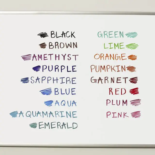 Alt view image 7 of 7 - EXPO Dry Erase Markers, Low Odor Ink, Assorted Colors, Chisel Tip, Whiteboard, Calendar, Organization, Essential Supplies for Office, School, Classroom, Teachers, 4 Count (Pack of 2)