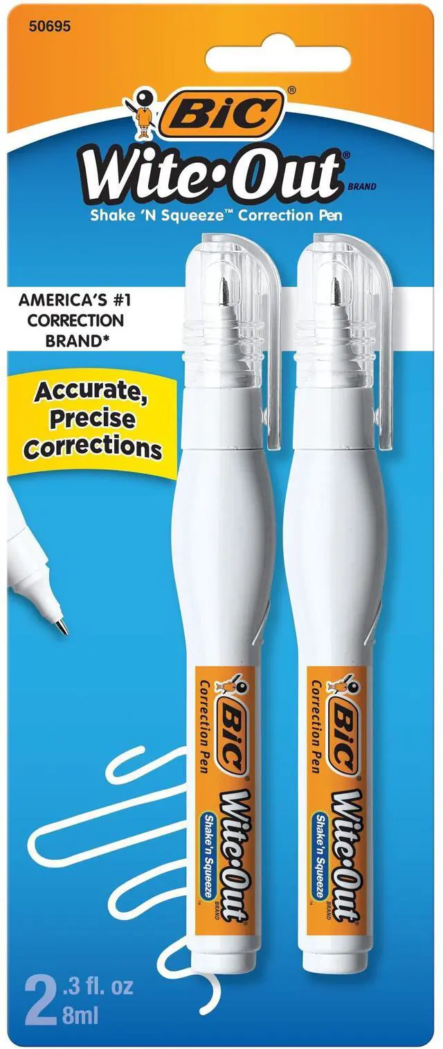 Main image of Wite.Out, Shake 'n Squeeze Pens, 2 pack, 0.3 oz each