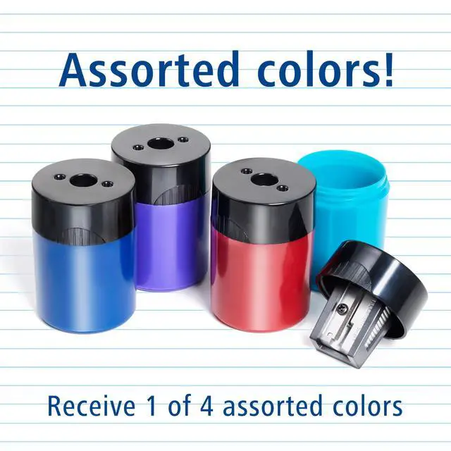 Alt view image 3 of 6 - STAEDTLER pencil sharpener, premium quality sharpener with screw-on lid, prevents accidental openings, compact size for pencil case and work-station, 511 63BK