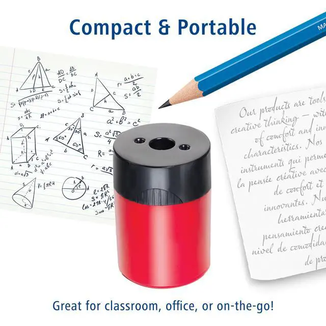 Alt view image 6 of 6 - STAEDTLER pencil sharpener, premium quality sharpener with screw-on lid, prevents accidental openings, compact size for pencil case and work-station, 511 63BK