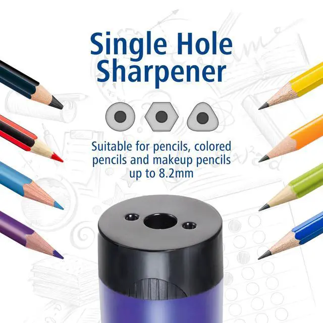 Alt view image 5 of 6 - STAEDTLER pencil sharpener, premium quality sharpener with screw-on lid, prevents accidental openings, compact size for pencil case and work-station, 511 63BK