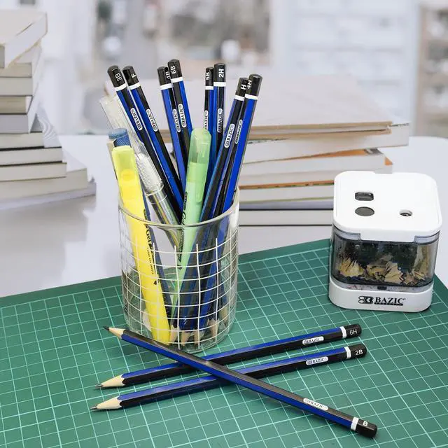 Alt view image 6 of 7 - BAZIC PRODUCTS Art and Drafting Pencils, 6B 5B 4B 3B 2B B HB F H 2H 4H 6H Graphite Drawing Pencil Set, 12 Count for Sketching Shading