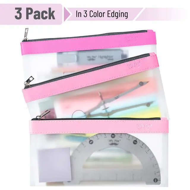 Alt view image 2 of 7 - Mr. Pen- Clear Pencil Pouch, 8.50"x4.25", 3 Pack, Durable TPU Material