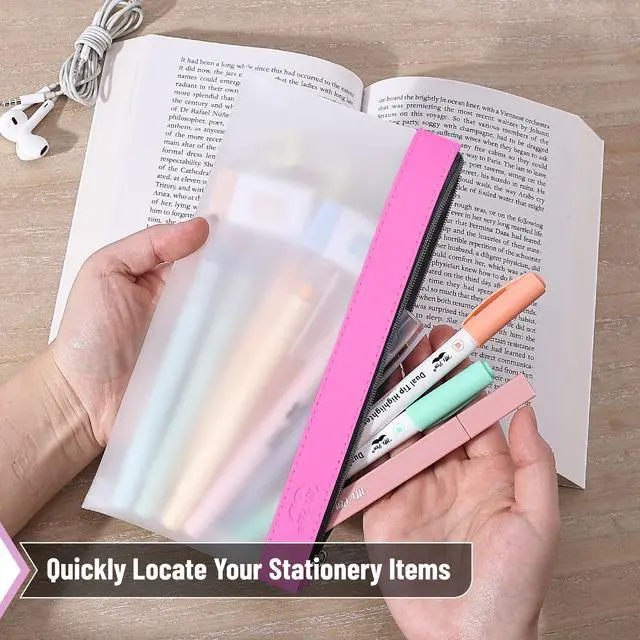 Alt view image 4 of 7 - Mr. Pen- Clear Pencil Pouch, 8.50"x4.25", 3 Pack, Durable TPU Material