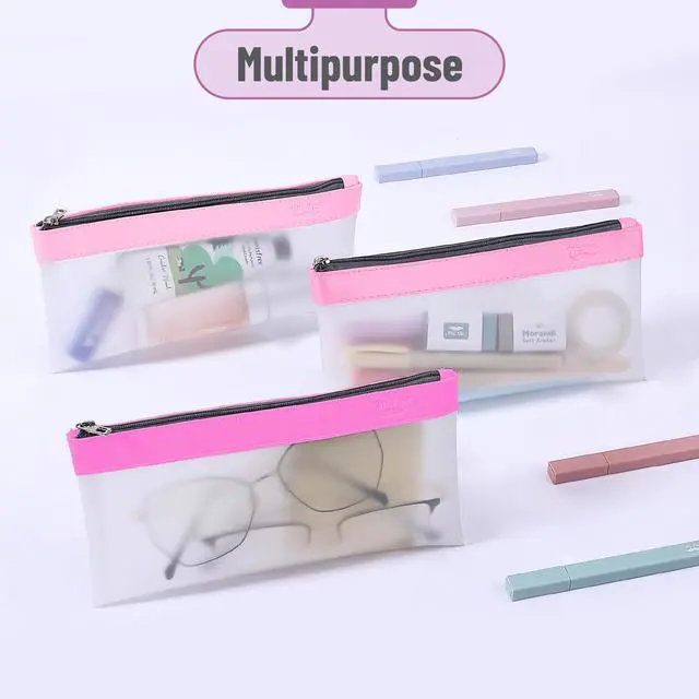 Alt view image 7 of 7 - Mr. Pen- Clear Pencil Pouch, 8.50"x4.25", 3 Pack, Durable TPU Material