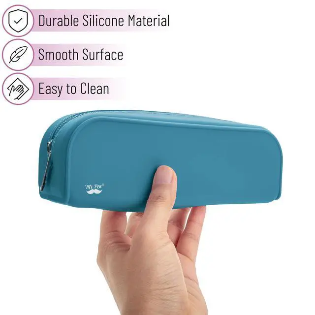 Alt view image 3 of 7 - Mr. Pen- Silicone Pencil Case, Aesthetic Pencil Bag for Women, Makeup Pouch