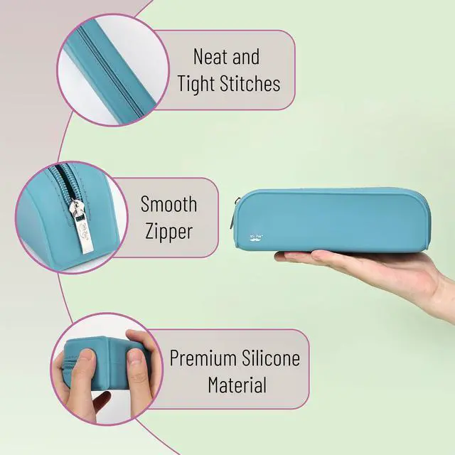 Alt view image 4 of 7 - Mr. Pen- Silicone Pencil Case, Aesthetic Pencil Bag for Women, Makeup Pouch