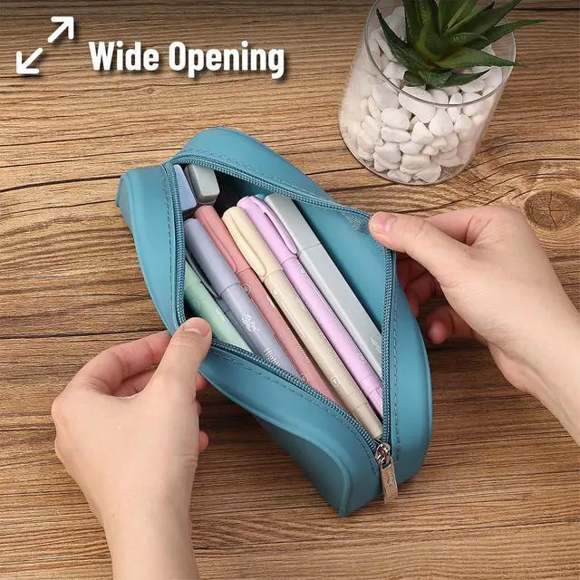 Alt view image 5 of 7 - Mr. Pen- Silicone Pencil Case, Aesthetic Pencil Bag for Women, Makeup Pouch