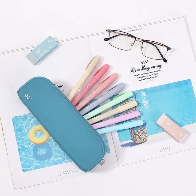 Alt view image 7 of 7 - Mr. Pen- Silicone Pencil Case, Aesthetic Pencil Bag for Women, Makeup Pouch