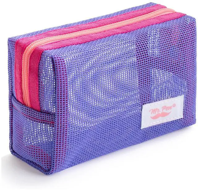 Main image of Mr. Pen- Mesh Pencil Case, Purple