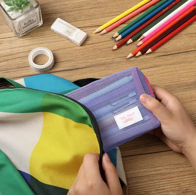 Alt view image 5 of 6 - Mr. Pen- Mesh Pencil Case, Purple