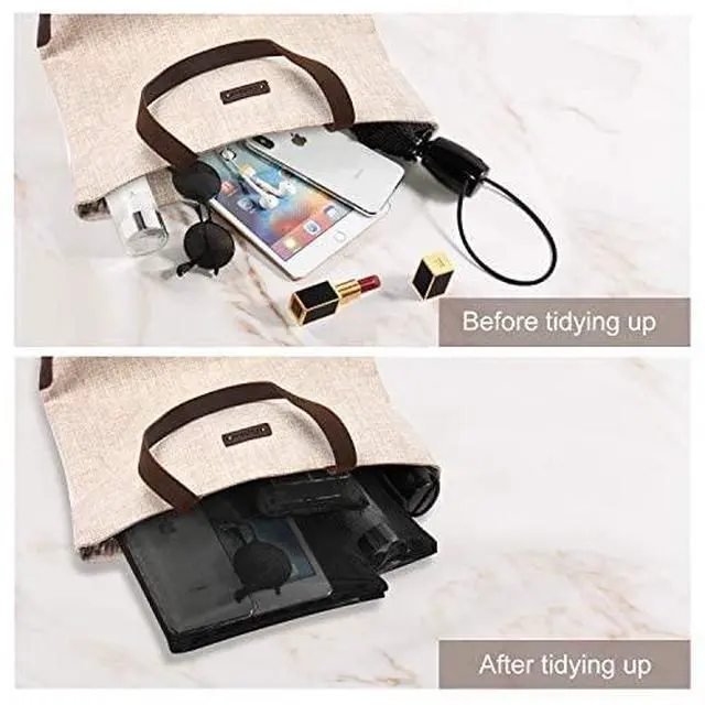 Alt view image 4 of 7 - EASYFUN Mesh Pouch, Make up Bag with Zipper Cosmetic Organizer Pouch for Daily or Travel to Keep Small Items, 4 PCS Black