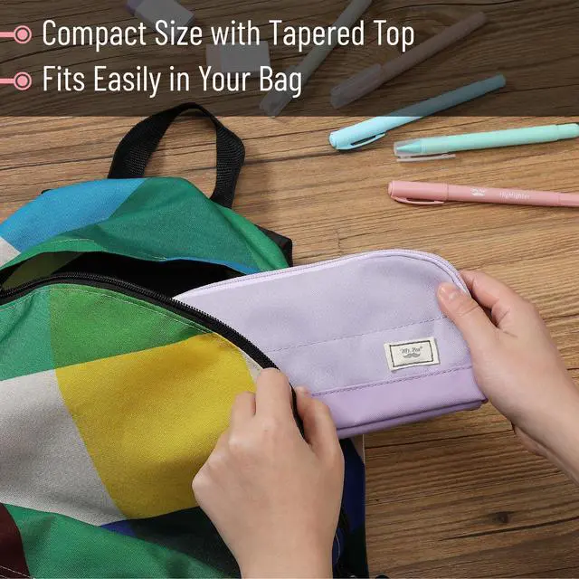 Alt view image 5 of 7 - Mr. Pen- Wide-Opening Pencil Case, Triangle Design