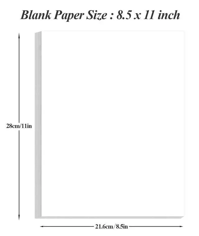 Alt view image 2 of 7 - (2-Pack) 8.5" x 11" Printer Paper - 200 Sheets/400 Pages White Copy Paper, 20 lb Letter Size Papers Printing in Office/School/Home