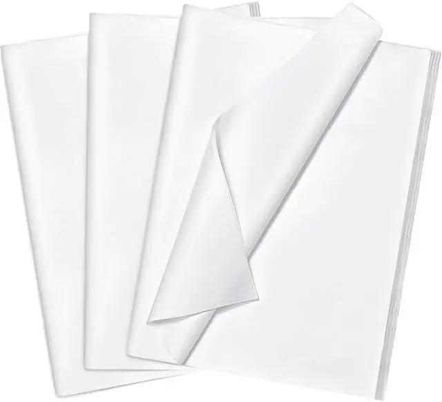 Main image of Bobobag 100 Sheets White Tissue Paper 20"X14" Tissue Paper for Gift Bags, Gift Wrapping Tissue, Christmas Tissue Paper Anniversary Holiday Decoration Arts Craft