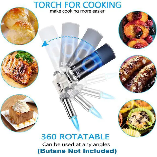 Alt view image 4 of 6 - TENGYES Butane Torch Head Kitchen Blow Lighter