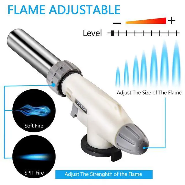 Alt view image 5 of 6 - TENGYES Butane Torch Head Kitchen Blow Lighter