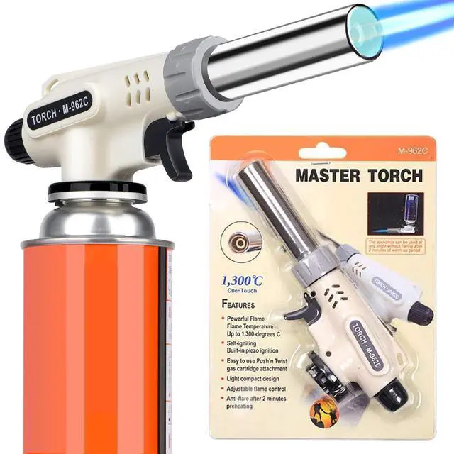 Main image of Striludo Culinary Professional Kitchen Butane Torch, Upgrade Creme Brulee Blow Torch for Cooking, Adjustable Flame with Reverse UseButane Gas Not Included