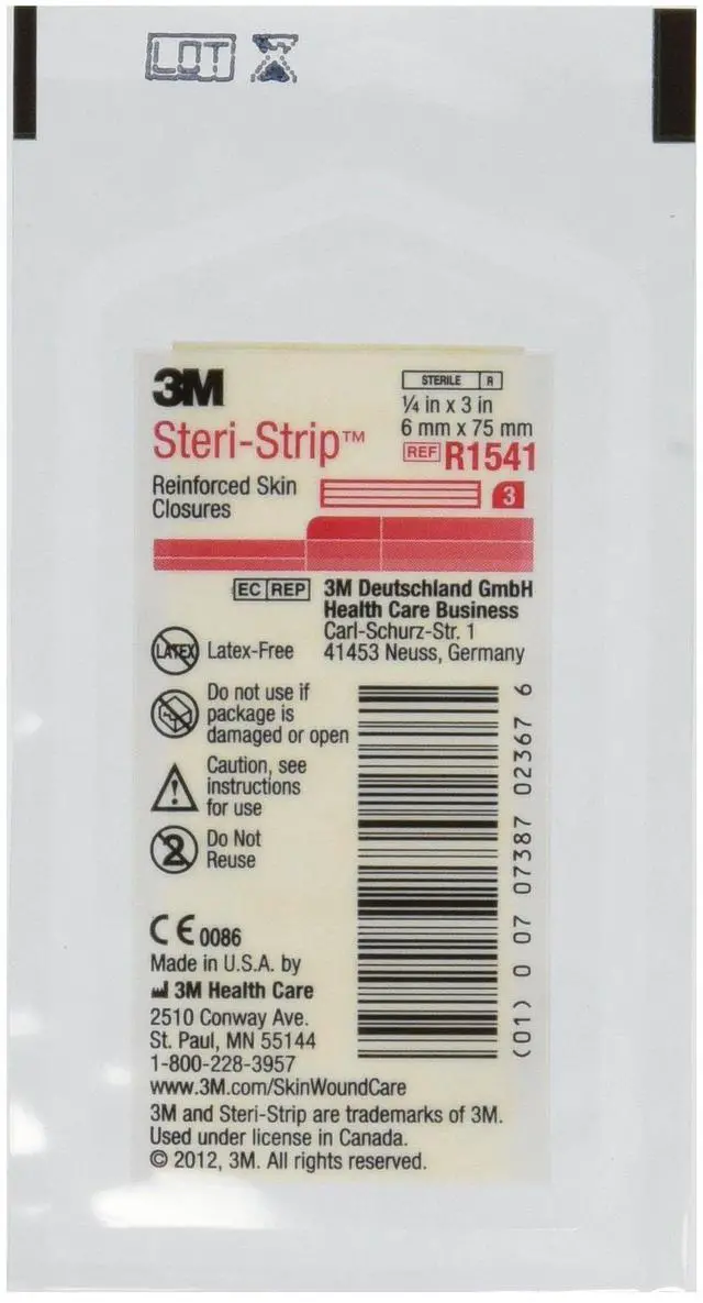 Main image of 3M Steri Strip Skin Closures 1/4'' X 3'' - 10 Packages of 3