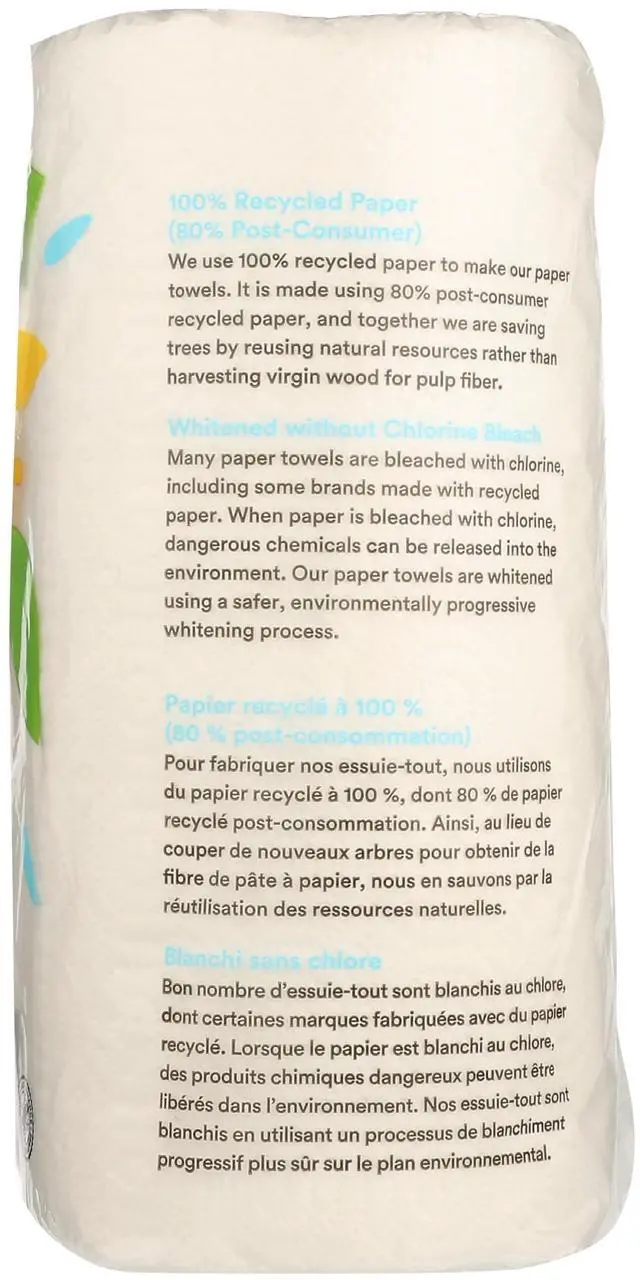 Alt view image 4 of 4 - 365 by Whole Foods Market, 100% Recycled Jumbo Paper Towels, Ultra-Strong, 135 Sheets per Roll, 3 Count