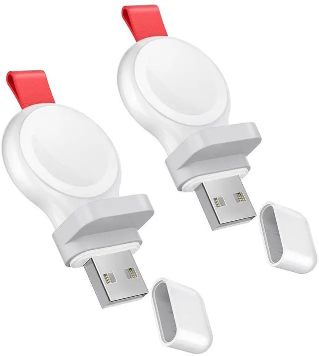 Main image of i.VALUX 2Pack Portable Charger for Apple Watch Travel USB Wireless iWatch Charger,Lightweight Cordless Magnetic Smart Quick Charging for Apple Watch Series 11/10/9/8/7/6/5/4/3/2/1 Ultra 3 SE 3