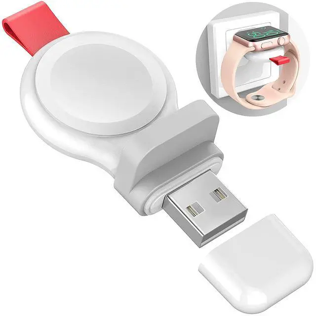 Alt view image 5 of 6 - i.VALUX 2Pack Portable Charger for Apple Watch Travel USB Wireless iWatch Charger,Lightweight Cordless Magnetic Smart Quick Charging for Apple Watch Series 11/10/9/8/7/6/5/4/3/2/1 Ultra 3 SE 3