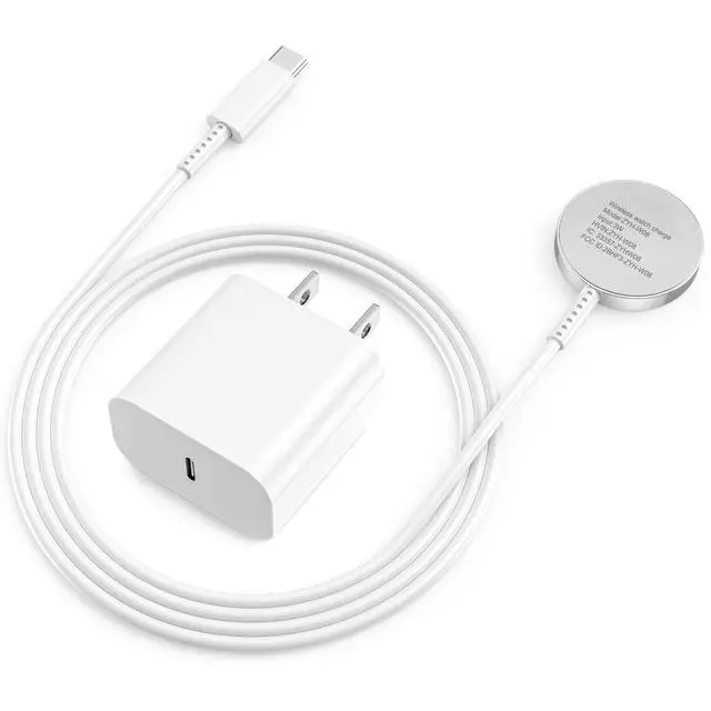 Alt view image 7 of 7 - for Apple Watch Charger Fast Charging, 3.3FT Magnetic Charging Cable with USB C Wall Charger Compatible with iWatch Series Ultra/SE/11/10/9/8/7/6/5/4/3/2/1