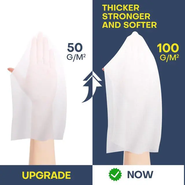 Alt view image 4 of 7 - Disposable Face Towel Compressed Towel Tablets for Travel, 12x9 Inch Portable Mini Face Washcloths Reusable Biobased for Gym Hiking Camping Outdoors, Individually Wrapped