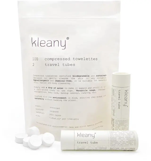 Main image of Kleany 100 Compressed Towels Tablets