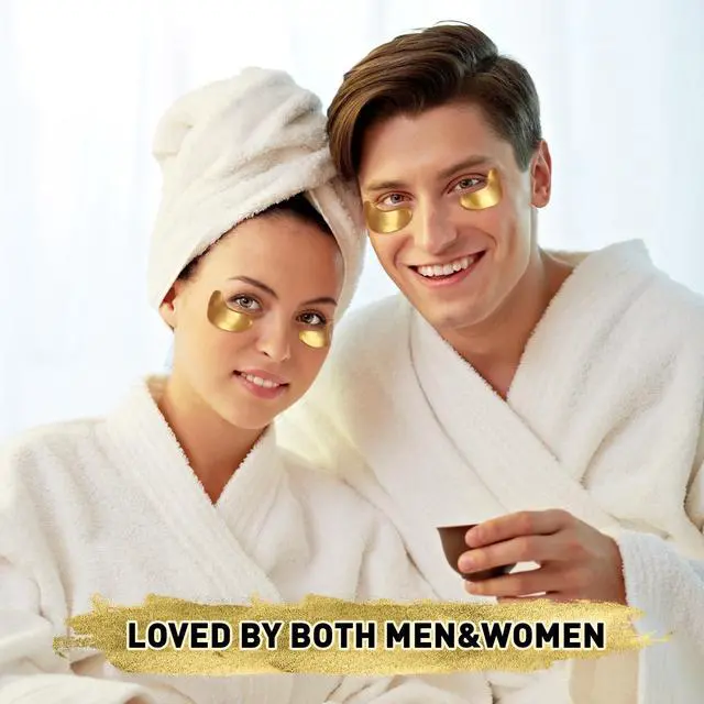 Alt view image 6 of 7 - CHMI Under Eye Patches (50 Pairs) - 24K Gold Eye Patches for Puffy Eyes, Dark Circles, EyeBags and Wrinkles, Collagen Skin Care Products, Beauty & Personal Care