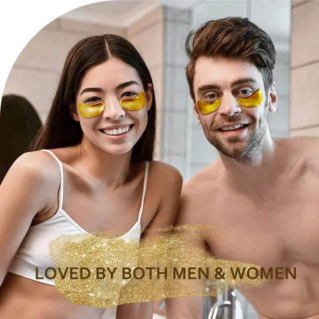Alt view image 6 of 6 - Taimand Under Eye Patches (30 Pairs), 24K Gold Under Eye Mask for Puffy Eyes, Dark Circles,Bags and Wrinkles with Collagen,Relieves Pressure and Reduces Wrinkles,Revitalises and Refreshes Your Skin