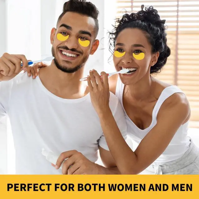 Alt view image 6 of 6 - Under Eye Patches For Puffy Eyes 70PCS, 24K Gold Eye Mask For Dark Circles and Puffiness, Under Eye Mask Patches Skincare, Eye Gel Pads, Eye Patches For Wrinkles, Puffy Eyes Bags Treatment Women Men