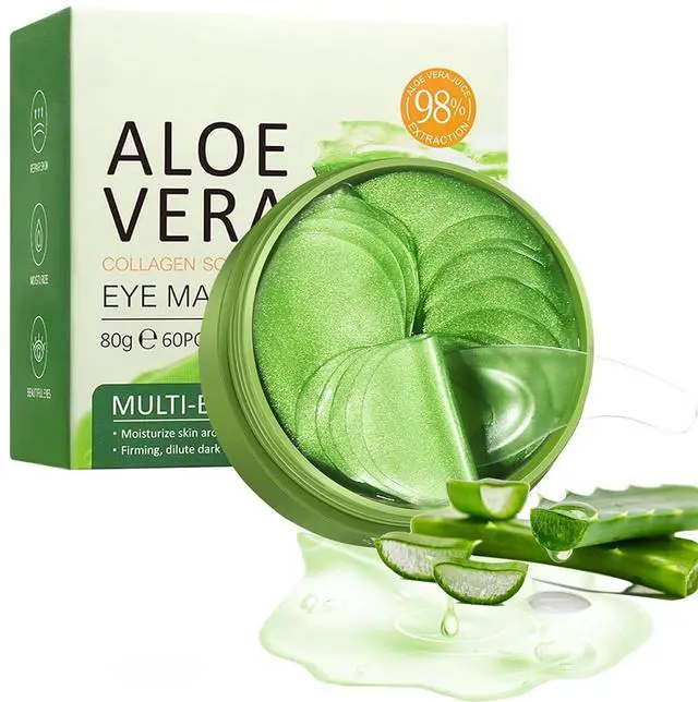 Main image of Eakroo Under Eye Patches - 60PCS Aloe Vera Eye Patches for Puffy Eyes and Dark Circles, Eye Mask Skincare, Eye Patches for Women, Under Eye Mask, Parches Para Ojeras, Reduce Wrinkles and Fine Lines