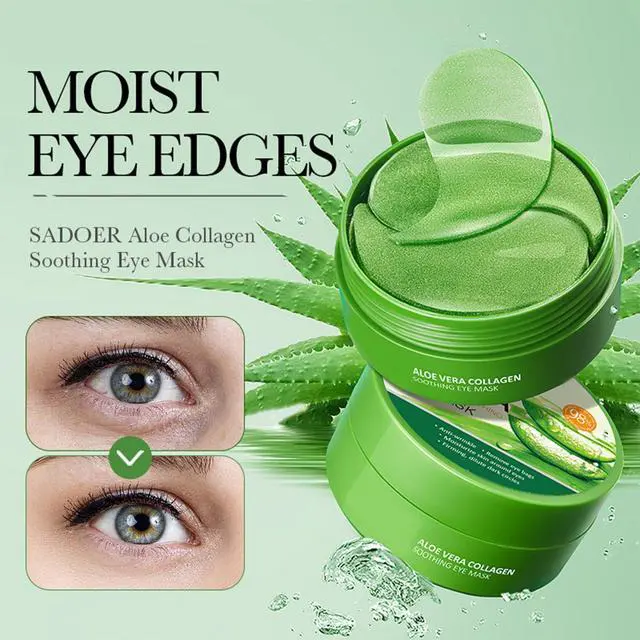 Alt view image 4 of 7 - Eakroo Under Eye Patches - 60PCS Aloe Vera Eye Patches for Puffy Eyes and Dark Circles, Eye Mask Skincare, Eye Patches for Women, Under Eye Mask, Parches Para Ojeras, Reduce Wrinkles and Fine Lines
