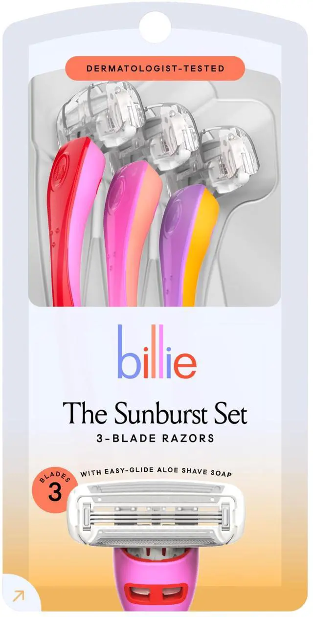 Main image of Billie Disposable Razors for Women - The Sunburst Set