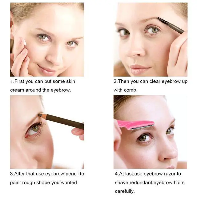 Alt view image 6 of 7 - 66 Eyebrow Razor and Face Razor for Women and Men, Eyebrow Hair Trimmer and Shaver with Protective Cover,Safe and Newbie Friendly