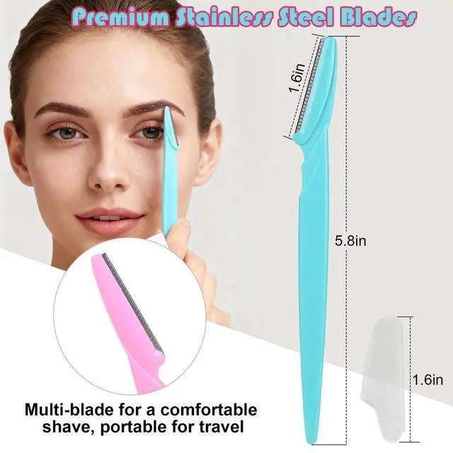 Alt view image 5 of 7 - KXICYUR 15-Piece Value Pack Men's and Women's Beauty Tool Set: Men's Disposable Razors + Women's Disposable Eyebrow Razors, Non-Slip Grip + Travel-Friendly