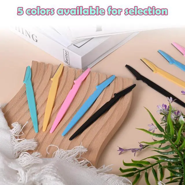 Alt view image 6 of 7 - KXICYUR 15-Piece Value Pack Men's and Women's Beauty Tool Set: Men's Disposable Razors + Women's Disposable Eyebrow Razors, Non-Slip Grip + Travel-Friendly