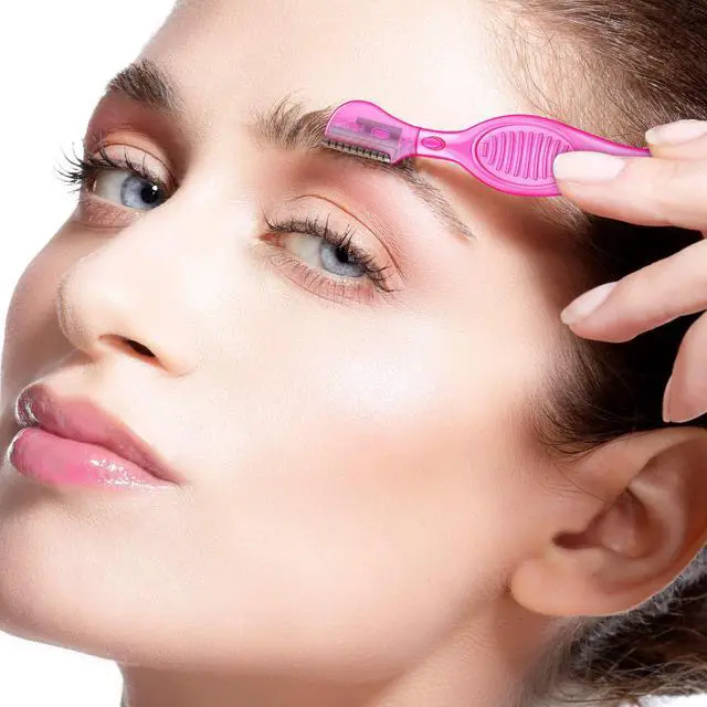 Alt view image 6 of 7 - Mudder 28 Pcs Eyebrow Razor Knife Shaver Trimmer Shaver Multipurpose Exfoliating Tool Facial Hair Removal for Women Valentine Gift Giving(Assorted Colors)
