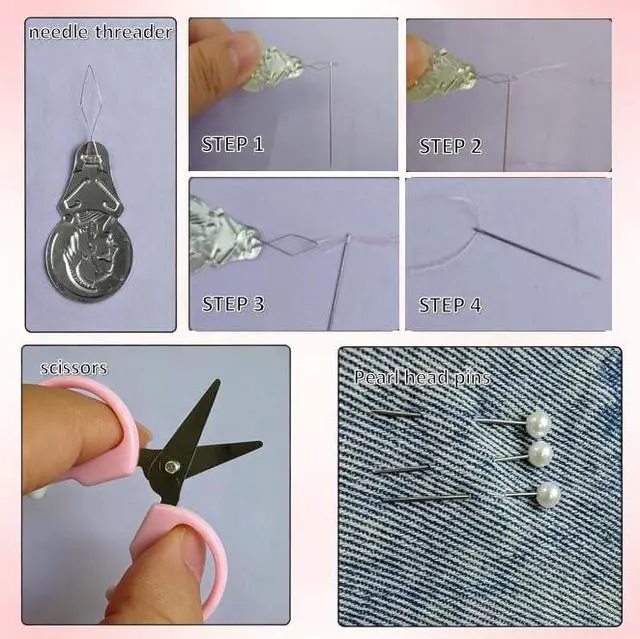 Alt view image 6 of 7 - Obear 2 Pack Mini Sewing Kit - Emergency Travel Repair Set with Threads, Needles & Scissors for Beginners, Camping & Daily Use