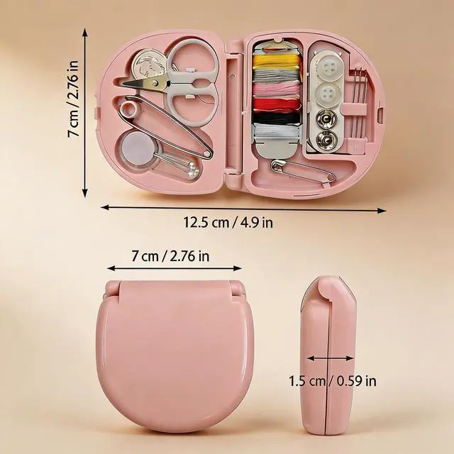 Alt view image 4 of 7 - Obear 2 Pack Mini Sewing Kit - Emergency Travel Repair Set with Threads, Needles & Scissors for Beginners, Camping & Daily Use