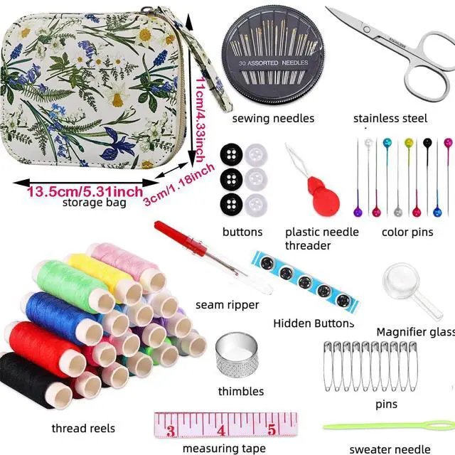 Alt view image 3 of 7 - Bobode Printing Sewing Kit Travel Basic Sewing Kit for Adults