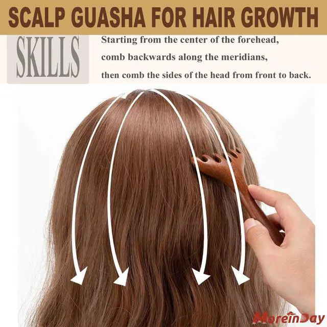 Alt view image 3 of 7 - Moreinday Head Massager Scalp, Wooden Scalp Massager, Foot Massage Tool