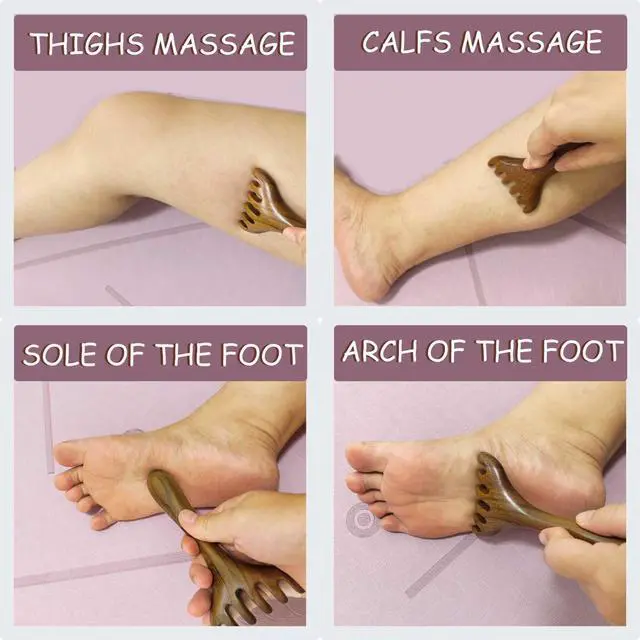 Alt view image 5 of 7 - Moreinday Head Massager Scalp, Wooden Scalp Massager, Foot Massage Tool