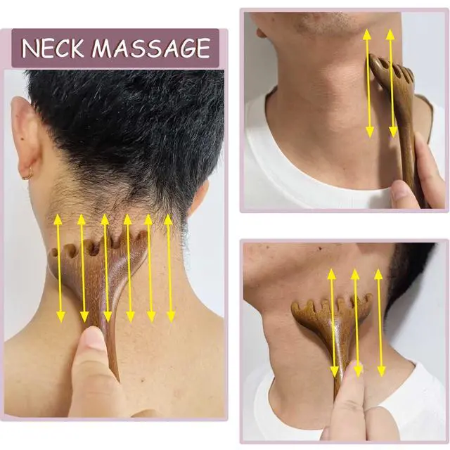 Alt view image 6 of 7 - Moreinday Head Massager Scalp, Wooden Scalp Massager, Foot Massage Tool