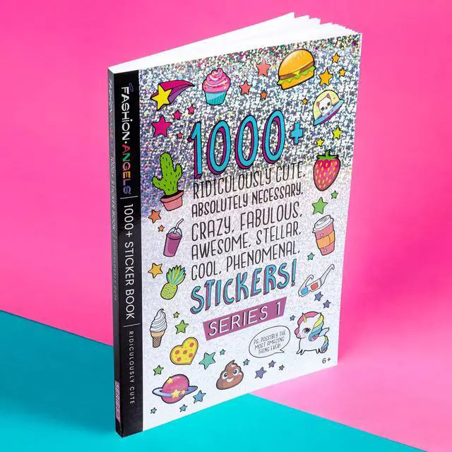 Alt view image 2 of 7 - Fashion Angels 1000+ Ridiculously Cute Stickers for Kids - Fun Craft Stickers for Scrapbooks, Planners, Gifts and Rewards, 40-Page Sticker Book for Kids Ages 6+ and Up