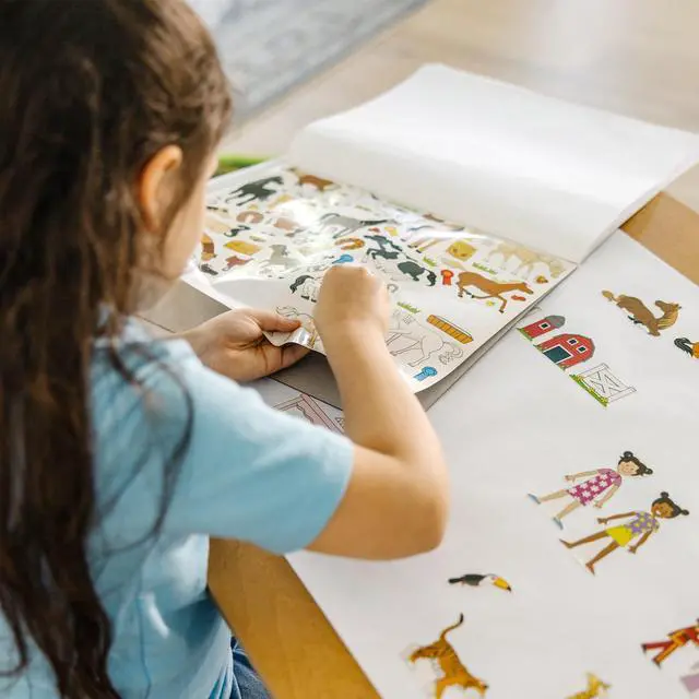 Alt view image 6 of 6 - Melissa & Doug Sticker Collection Book: Princesses, Tea Party, Animals, and More - 500+ Stickers - FSC Certified