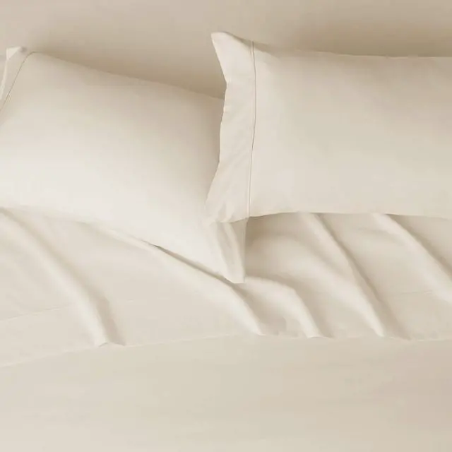 Alt view image 3 of 5 - Amazon Basics Lightweight, Wrinkle-Free, Breathable Microfiber 4-Piece Bed Sheet Set with 14-Inch Deep Pockets, Full, Beige, Solid